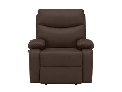 Giselle PU Leather Recliner Chair - Brown
