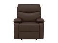 Giselle PU Leather Recliner Chair - Brown