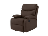 Giselle PU Leather Recliner Chair - Brown