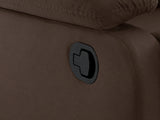 Giselle PU Leather Recliner Chair - Brown