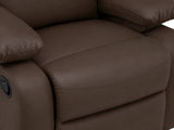 Giselle PU Leather Recliner Chair - Brown