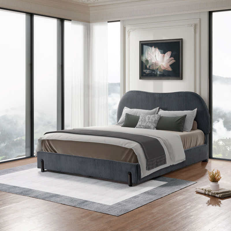 Arna Bed Frame Grey - Double