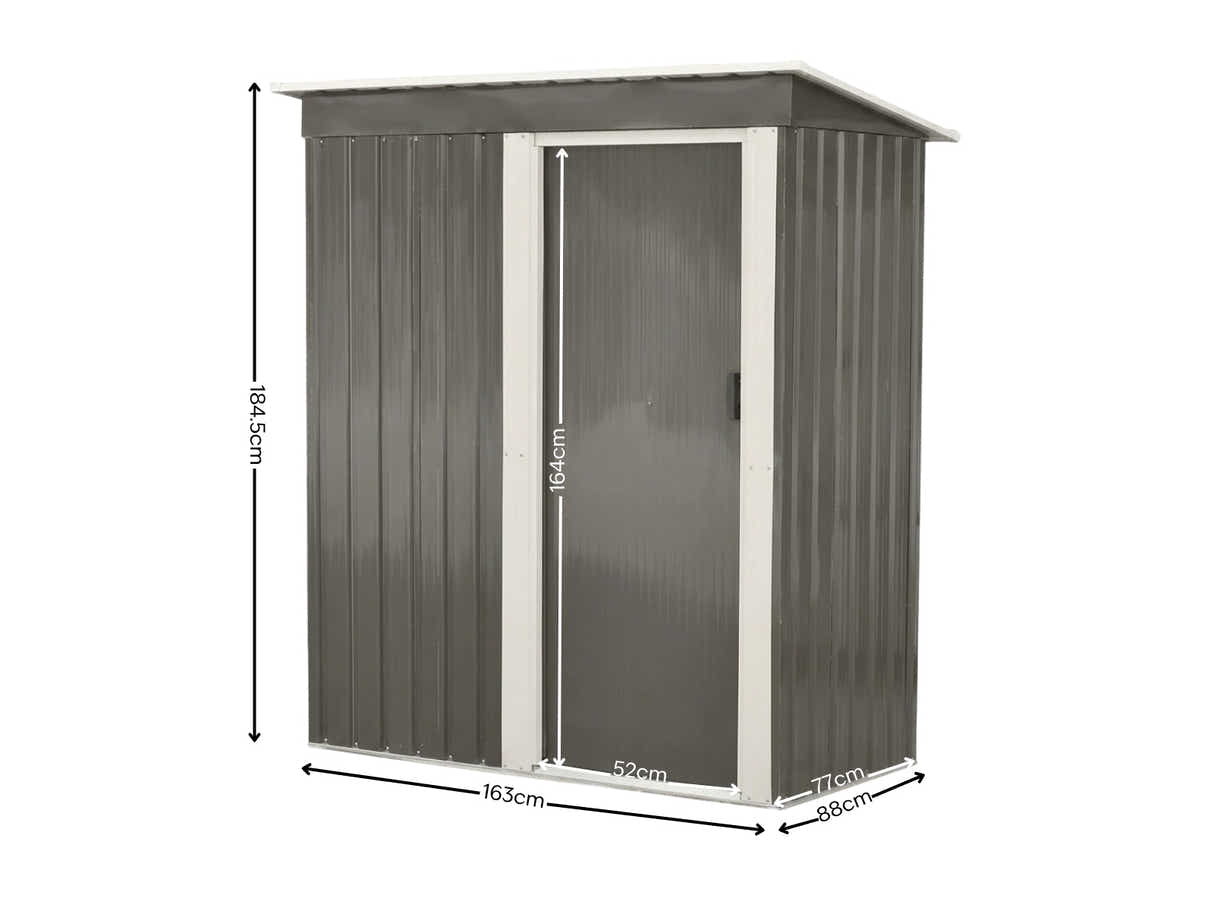 Galvanized Steel Garden Shed 3ft x 5ft