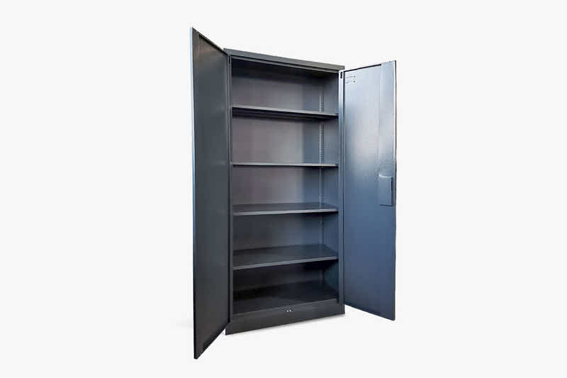 Lockable Steel Garage Storage Cabinet - 185 cm