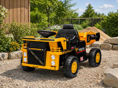 Kids Ride On Dump Truck - Yellow