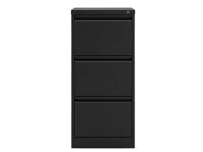3-Drawer File Cabinet - Black