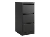 3-Drawer File Cabinet - Black