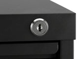 3-Drawer File Cabinet - Black