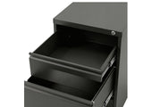 3-Drawer File Cabinet - Black