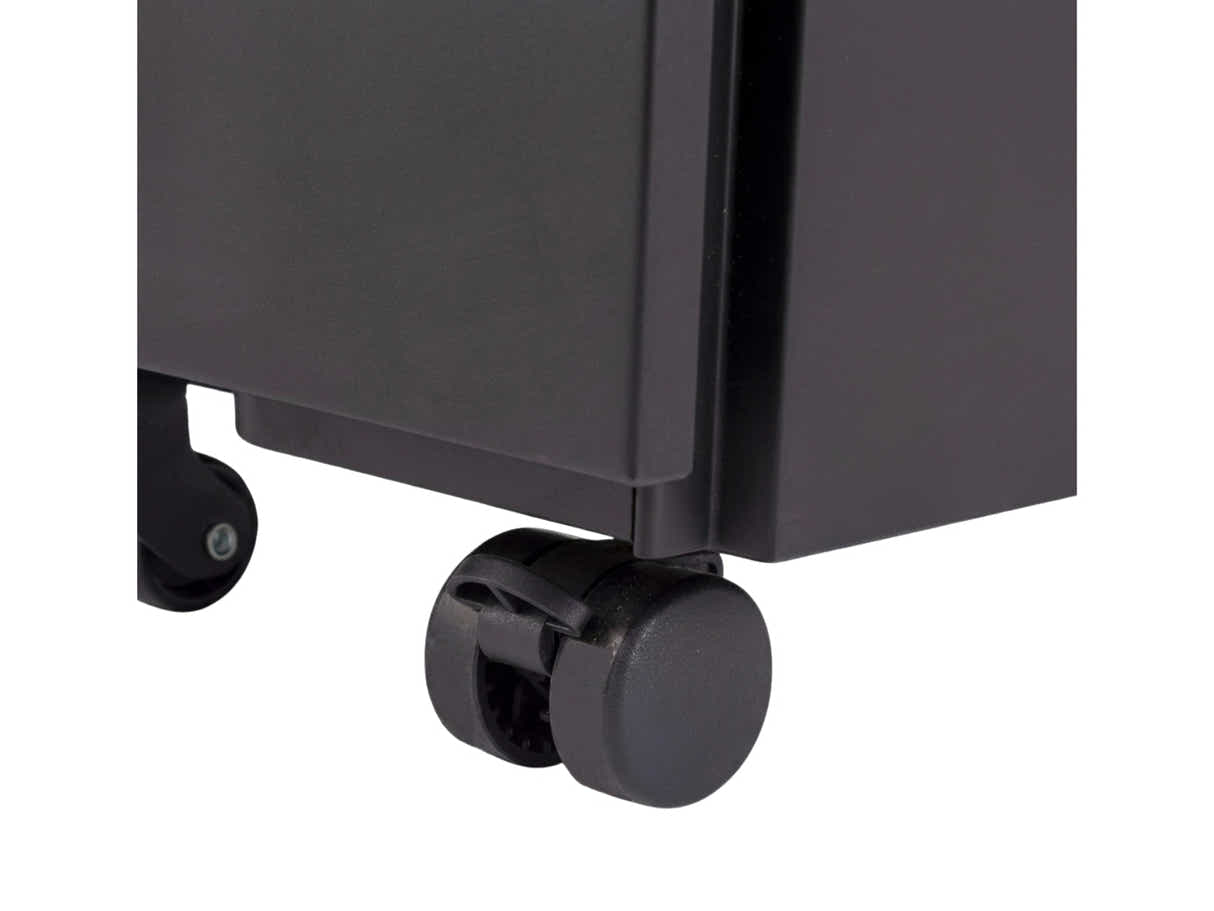 Mobile Pedestal File Cabinet - Black