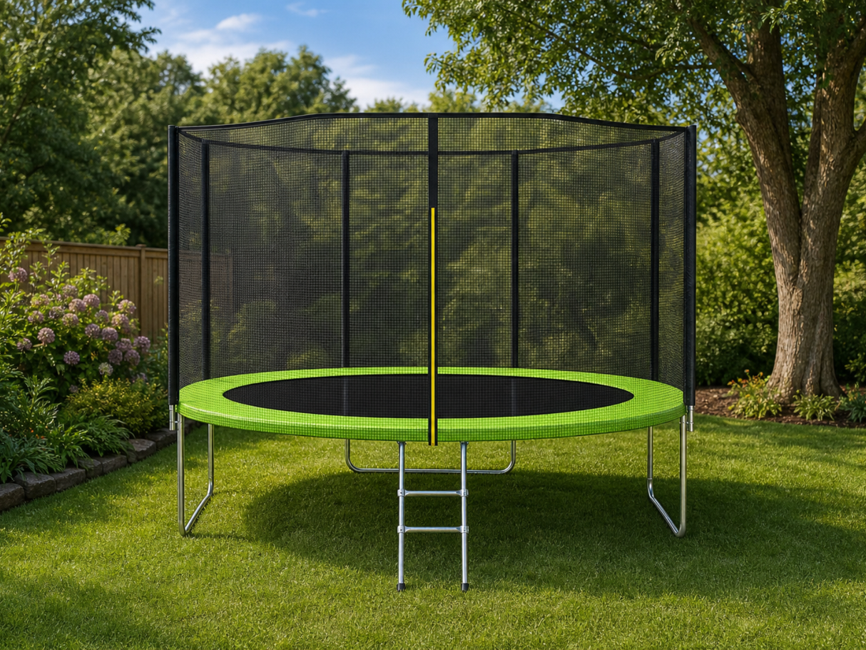 Trampoline Lime with Outside Net - 8ft