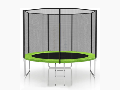 Trampoline Lime with Outside Net - 8ft
