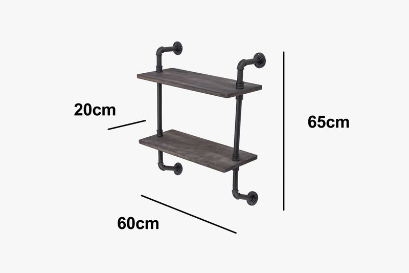 Pipe Shelf 2-Tier