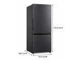 Toshiba 325 L Bottom Mount Fridge Freezer