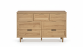 Rechteck 7-Drawer Lowboy - Wood