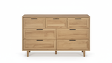 Rechteck 7-Drawer Lowboy - Wood