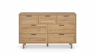 Rechteck 7-Drawer Lowboy - Wood