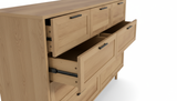 Rechteck 7-Drawer Lowboy - Wood