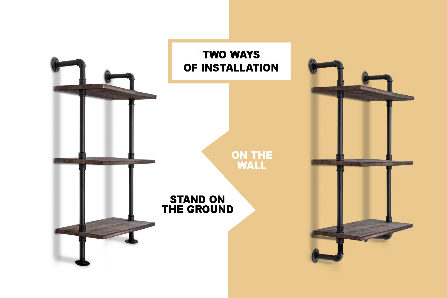 Pipe Shelf 3Tier