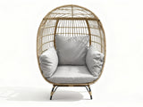 Standing Outdoor Egg Chair - Brown & Grey