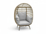 Standing Outdoor Egg Chair - Brown & Grey