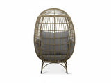 Standing Outdoor Egg Chair - Brown & Grey