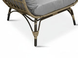 Standing Outdoor Egg Chair - Brown & Grey