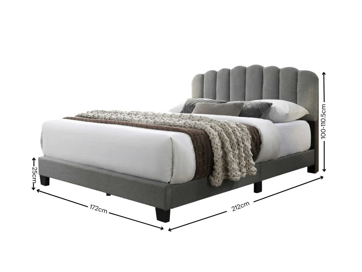 Innogen Bed Frame Grey - King