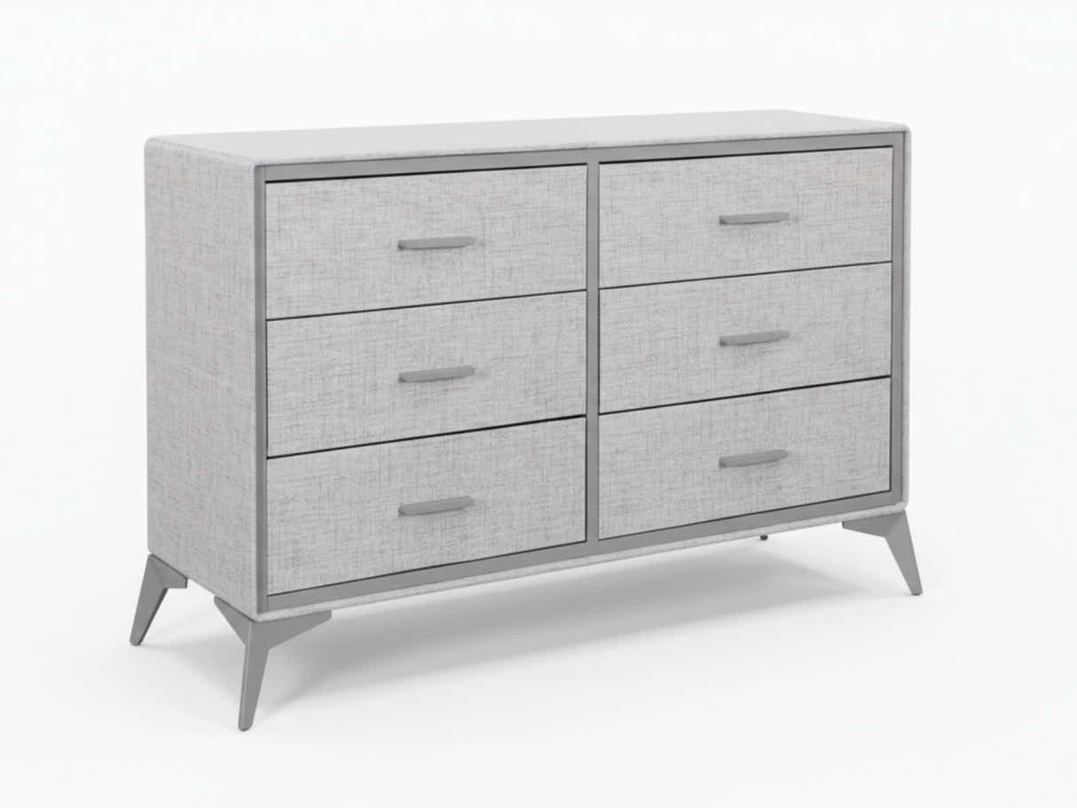 Delani 6-Drawer Lowboy - Grey