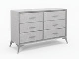 Delani 6-Drawer Lowboy - Grey