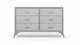 Delani 6-Drawer Lowboy - Grey