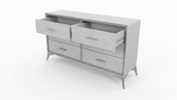 Delani 6-Drawer Lowboy - Grey