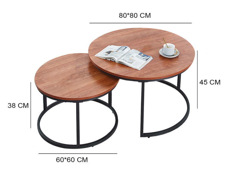 Nesting Coffee Table Set - Walnut