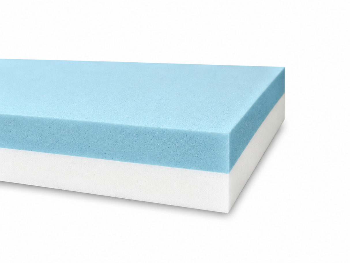 Memory Foam Mattress Topper 8 cm Blue – King