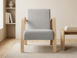 Bentwood Linen Sofa - Grey