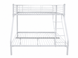 Metal Triple Bunk Bed - White