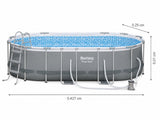 Bestway Power Steel Oval Pool 4.27m x 2.5m