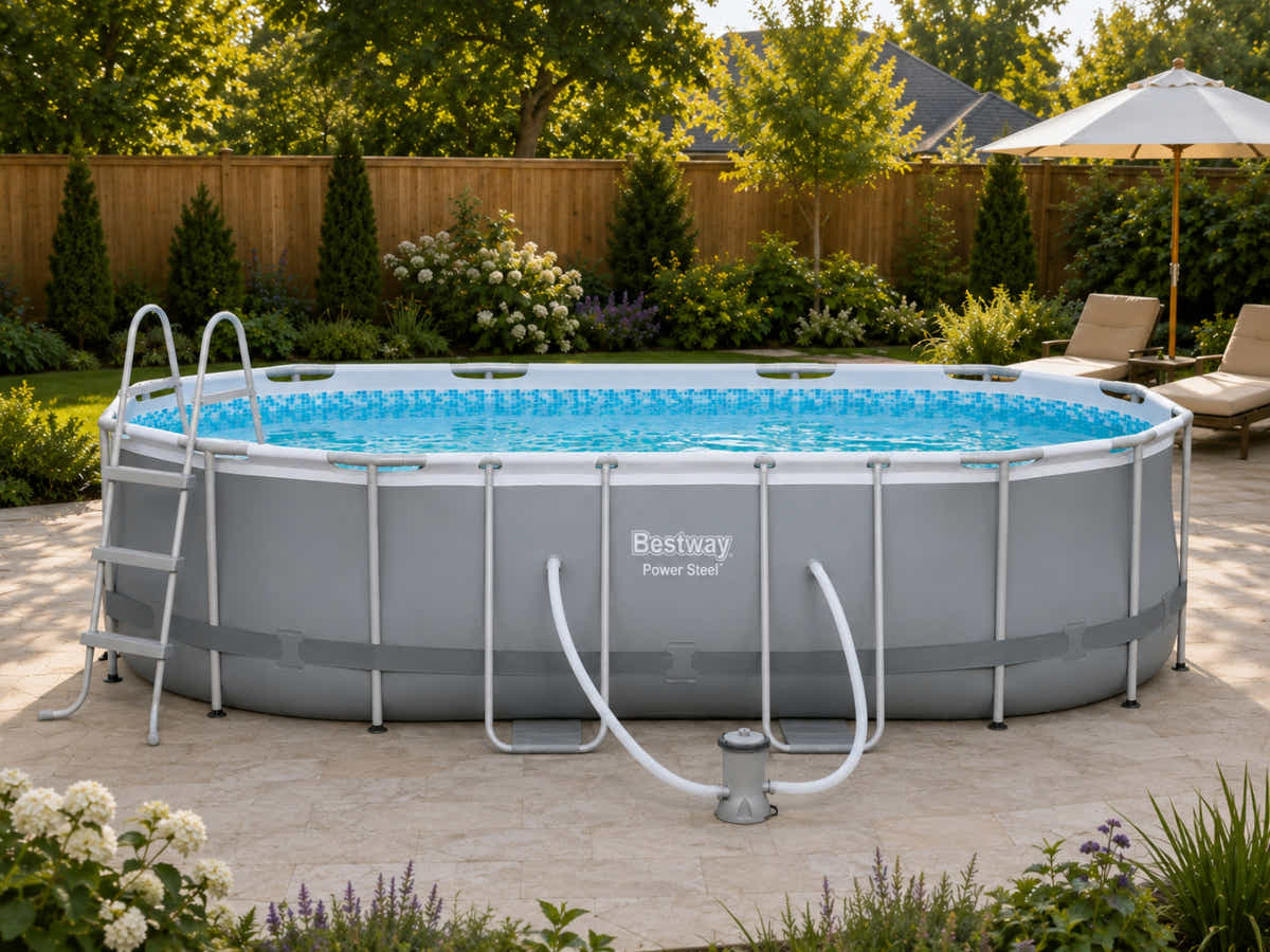Bestway Power Steel Oval Pool 4.27m x 2.5m