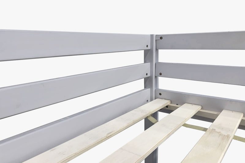 Polli Mid-Sleeper Bunk Bed - Grey