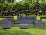 Vicenza Outdoor Corner Set 6 Seater Aluminium frame
