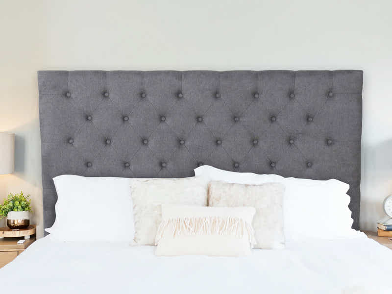 Rakel Fabric Headboard Grey - King