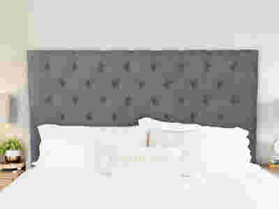 Rakel Fabric Headboard Grey - King