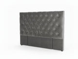 Rakel Velvet Headboard Grey - Double