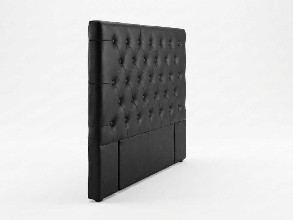 Raisa PU Headboard Black - Double