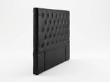 Raisa PU Headboard Black - Double