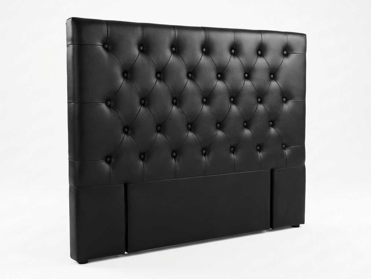 Raisa PU Headboard Black - King