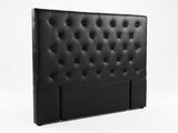 Raisa PU Headboard Black - King
