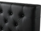 Raisa PU Headboard Black - King
