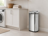 68L Square Sensor Bin - Silver