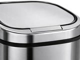 68L Square Sensor Bin - Silver
